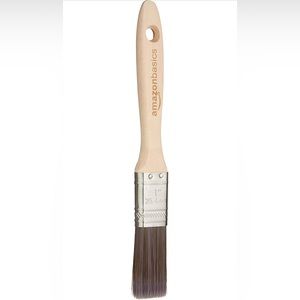 Amazon Basics 1" Flat Edge Master Pro Paint Brush, Polyester, Brown